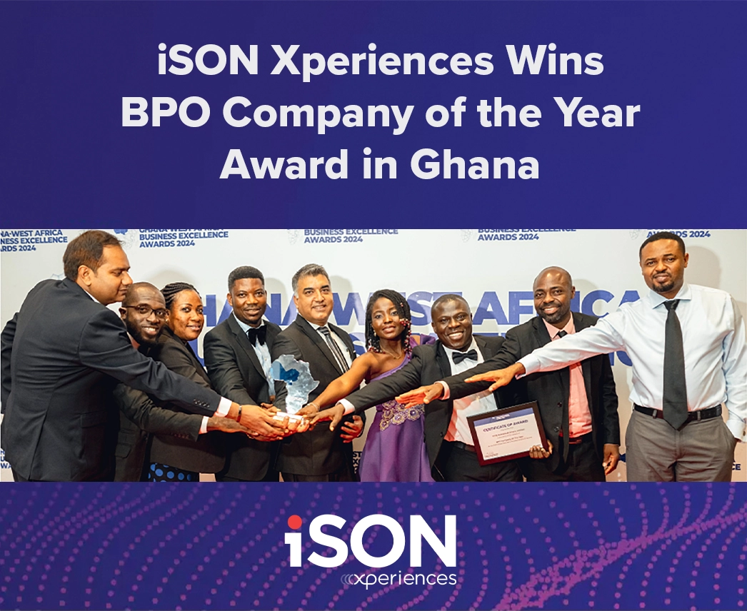 iSON Xperiences Wins BPO Company of the Year Award in Ghana